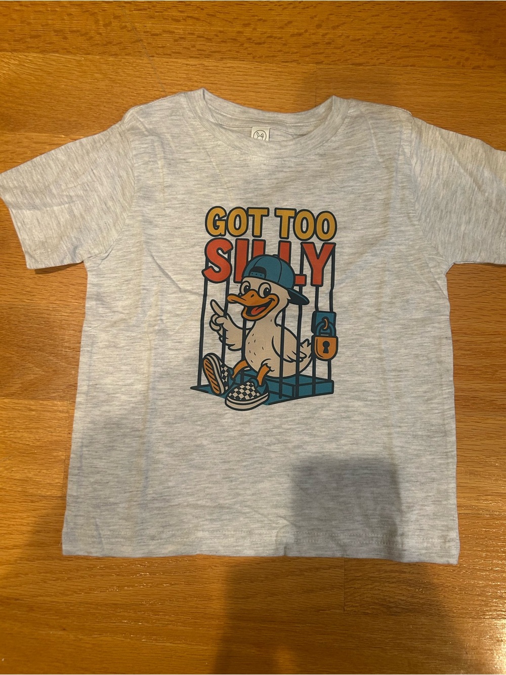 Kids 'Got Too Silly' Graphic Tee - Light Heather Gray